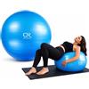 GR GROUP Palla Gravidanza 55 cm Antiscoppio e Antiscivolo - Fitball Yoga Fitness e Ginnastica Posturale, Palla Pilates per Allenamento, Equilibrio, Schiena e Fisioterapia Casa e Palestra