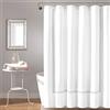 Lush Decor Hotel Collection - Tenda da doccia, 183 x 183 cm, colore: Bianco e grano