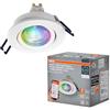 OSRAM Smart Matter LED Spot GU10 RGBW bianco flessibile, 4,7 W Smart Home, alluminio, cambio colore tramite app