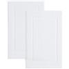 Casual Living 32814 - Tappetini da bagno in cotone filato ad anello, lussuosi, in stile hotel, altamente assorbente, per doccia, bagno, vasca, 2 pezzi, colore: bianco