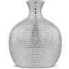 Torre & Tagus - Vaso per bottiglie in ceramica, colore argento, alto