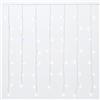 IXTRIMA Tenda Luminosa 216 LED, 5M, Luce Bianca, Cavo Bianco, IP65, Prolungabile, Effetto Flash, Con fili a lunghezze alternate (da 3 a 12 cm) per un effetto dinamico, ghirlanda nataliza, negozi