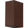 OSRAM Lampada da parete per esterni Ruggine, IP44, alluminio, 220-240 V, connessione a morsetto, 3 poli (L, N, PE)