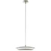 EGLO connect Moneva-C - Lampadario a sospensione a LED, 1 luce, in acciaio e plastica, in nichel opaco, con cambio di temperatura di colore (caldo, neutro, freddo), RGB, dimmerabile, Ø 40,5 cm