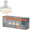 OSRAM Faretto da incasso a LED Spot Set PAR11 DIM 3W 827 Bianco, 2700K Bianco caldo, Alluminio, Dimmerabile compatto, set da 3