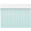 MERCURY TEXTIL Tenda per Porta Strisce PVC 210 x 90 cm, Tenda per Porta Esterna (Trasparente+Filo Verde P7)