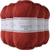 Utopia Crafts DK - Gomitolo di filato doppio, 5 x 100 g (ossido rosso)