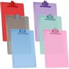 Acrimet Portablocco Formato Lettera A4 (34 x 24 cm) Clip in Metallo Premium con Righelli Laterali (Plastica) (Colori Assortiti) (Confezione da 6 Pezzi)