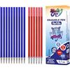 SEND UP 16 Ricariche XXL Penna Gel Cancellabile BLU e ROSSE, Punta 0,7mm, Compatibile 100% Legami, +20% Inchiostro (2cm in più), Scatola Cartone, Scrittura Scuola, Segni Tessuto e Pelle, Regalo