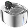 WILKIEE Fontana per gatti in acciaio inox, senza fili, 4,1 l, con sensore, 3 modalità e 4000 mAh