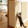 AMFUN 2 pezzi Tappeto Tiragraffi per Gatti, Protezione Divano Graffi Gatto, Riutilizzabile, Tappetino Antigraffio Divano per Divani, Mobili e Pareti (Giallo, 50×25cm)