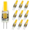 POCKETMAN Confezione da 10, Pocketman G4 LED Lampada 12v AC/DC COB Led Lampadina 1.5W 2W Caldo Bianco 360 Angolo d'apertura