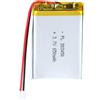Uxney Batteria Li-Po 383450 ai polimeri di litio 3,7 V 650 mAh con connessione 2P pH con griglia da 2,0 mm