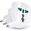 prometeo electronics Adattatore Universale da Viaggio Presa Mondo Spina Italiana 10A 1500W