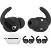 AhaStyle 3 paia di ganci per orecchie Beats Studio Buds antiscivolo in silicone (non adatti alla custodia di ricarica), compatibili con i nuovi Beats Studio Buds 2021 (nero)