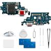 Extkry Connettore di Ricarica per Samsung Galaxy S21+ Plus Kit Riparazione | Porta di ricarica flat ricarica porta caricabatterie charging port microfono con kit di riparazione.