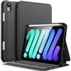 JETech Custodia per iPad Mini (A17 Pro, 2024 Modello, 7a) / Mini 6 (2021 Modello, 6a) con Portapenne, Sottile Folio Supporto Protettiva Cover, Multi-Angolo Visualizzazione (Nero)