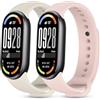 BDIG 2 Pezzi Cinturini Compatibile con Xiaomi Mi Band 10/9/8 Donna e Uomo,Cinturino Remplacement Sportivo Silicone Morbido Traspirante