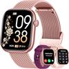 idomars Smartwatch Donna Orologio con Chiamate Bluetooth: 1.83 Smart Watch con Quadrante Dinamico Contapassi Monitoraggio Sonno Sportivo Fitness Tracker IP67 impermeabile AI Vocale Compatibile Android iOS