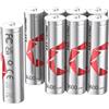 PHOTOOLEX Batterie ricaricabili AA (pacco da 8), 1.5V Pile Rechargeable aa litio da 3600mWh ad alta capacità, oltre 1600 cicli, batteria doppia A ricaricabile per Blink Xbox(senza caricatore)