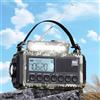 ROCAM 12000 mAh Radio Portatile Energia Solare di Emergenza,AM/FM//SW, SOS, Ricaricabile,Lampada da Lettura, Usb/Tipo C,Torcia, Sopravvivenza Impermeabile, Campeggio