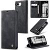 Ottcooed Cover per iPhone 16e Custodia, Cover Pellicola a Libro Portafoglio in Pelle Porta Carte Protettiva Slot per Scheda Flip Case Wallet Case con iPhone 16e, Nero