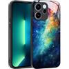 YUXING Cover per Oppo Reno 15 Pro 5G - Abstact Art Geometry Pattern Antigraffio Vetro Back Cover, Custodia Antiurto Antiscivolo Sottile (Starry Sky)