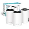 TP-Link Deco XE75 Pro Router Mesh WiFi 6E, AXE5400Mbps Tri-Band, Nuova Banda da 6 GHz, Porta Ethernet da 2,5 Gbps, AI Mesh, Ripetitore WiFi, Access Point, Alexa, 3 Pezzi con Copertura fino a 670㎡