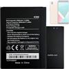 HIGHAKKU Batteria di Ricambio Wiko K560 Compatibile con Wiko Y61