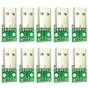 DollaTek 10Pcs Connettore USB Maschio/Mini Adattatore da USB a Dip Connettore Femmina da 2.54 mm a 5 Pin Connettore Tipo B USB2.0 USB Convertitore USB-01