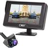 OBEST Retrocamera Auto AHD 1080p, Telecamera Posteriore Auto con Schermo Monitor 4,3 Visione Notturna, 170 ° Grandangolo IP69 Impermeabile Telecamera Retromarcia Auto per Autobus/Camion/Camper