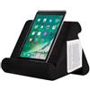 ROXANEPIG Supporto per tablet con tasca a rete, multiangolo, portatile, per iPad, e-reader, smartphone, tablet, lettore di libri e riviste
