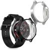 kwmobile Set 2x Custodia Smartwatch Compatibile con OnePlus Watch 3 / Oppo Watch X2 Cover - Case Silicone Protezione Orologio Fitness nero/argento