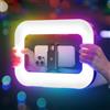 StoreBao Fotografia Luce Video RGB Portatile per Smartphone - 48 Effetti FX, 20W Batteria 8000mAh, Bluetooth & Supporto, 2500K-8500K