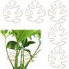 Fnaobai Set di 5 supporti per steli di tartaruga, in bambù, per piante rampicanti, per interni, foglie di Monstera, accessori di supporto per piante da giardino all'aperto, mantiene le piante fiorenti