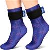 Hilph Calzini refrigeranti per piedi per gonfiore, terapeutici caldi e freddi, guanti refrigeranti chemioterapia, scarpe refrigeranti per piedi, neuropatia, chemioterapia, fascite plantare, 1 paio