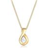 Elli Collana da Donna In Oro Giallo 14K con Ossido di Zirconio Bianco