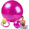 ENDLESS Palla da yoga antiburst da 55 cm | Thick PVC Exercise Ball for Fitness, Pilates, Stability & Home Gym Training | Balance Ball Chair for Men & Women| Color: Rosa