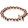 Purelei Oceanside Ring - Anello elastico con conchiglia e perle in acciaio inox - Taglie S/M & M/L - Acciaio inossidabile in oro, argento o oro rosa - Regolabile - Fidget - Anxiety, M-L, Acciaio