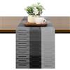 Chitomars Runner Tavola Moderno Antiscivolo PVC Lavabile Runner Tavolo | Runner Tavolo Resistente al Calore Runner per il Tavolo per la Decorazione di Tavoli (Grigio Nero, 30 x 225 cm)