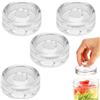 Yudobliss Pesi di Fermentazione, 4 Pezzi Pesi per Fermentazione, Peso per Vasetti da Conserva di Cetrioli, Pesi in Vetro per Fermentazione Ø 7cm, Pesi in Vetro per Fermentazione con Ampia Apertura