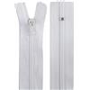 Jajasio 50 Cerniere lampo, 22 cm lungo, 24 mm largo, spirale, Colore: bianco