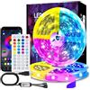 Liwqolx Striscia LED 30M (15 m × 2), striscia LED RGB autoadesiva con telecomando e APP, sincronizzazione musicale, tagliabile, cambio colore, timer, striscia LED per gaming, feste, decorazioni per interni