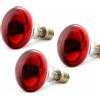 OmniaLaser OL-KIT3RED60 Kit 3 Lampade Speciali Colorate Rosse ad Incandescenza, Attacco E27, 60W - Uso Tecnico, Teatrale, per luci psichedeliche vintage e Applicazioni Decorative