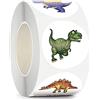 GUIZIYAO 500 Pezzi Adesivi Dinosauri, 6 Design Dinosaur Stickers, Adesivi Animali Rotondi, Stickers Premio Adatto Per Custodie Per Telefoni, Album Di Ritagli, Buste, Tazze