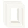 DEHA Design passepartout (set di 5) 30x40 cm per immagini 20,5x29,5 cm (DIN A4), avorio