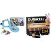 Carrera Mario Kart Pista 2,9m, 2 auto RC, 3+ anni, & Duracell Plus C 6 pz