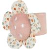 Sterntaler Bracciolo a forma di fiore, giocattolo per mani, polsini elastici, facile da indossare, sonaglio per giocare e afferrare, 7 × 7 × 3 cm, rosa tenero