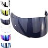 CASCO ACCESSORI Visiera Casco compatibile con AGV K3 Sv K1 K5 K5s S4-Sv Horizon Stealth-Sv Skyline Strada Numo Aftermarket Oro Blu Specchio Arcobaleno Trasparente Fume GT-2 (Fume')