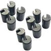 ACC Parts Set Boccole Cerniera Cofano Compatibile con Land Rover Serie 3, Defender 1983-2006 e PUMA - OEM 346849 - Set 10 Pezzi